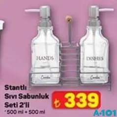 STANDLI SIVI SABUNLUK SETİ 2'Lİ 500 ML + 500 ML fiyat ve kampanya bilgisi